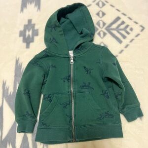 Carter's Green Zip-Up Hoodie Sweatshirt